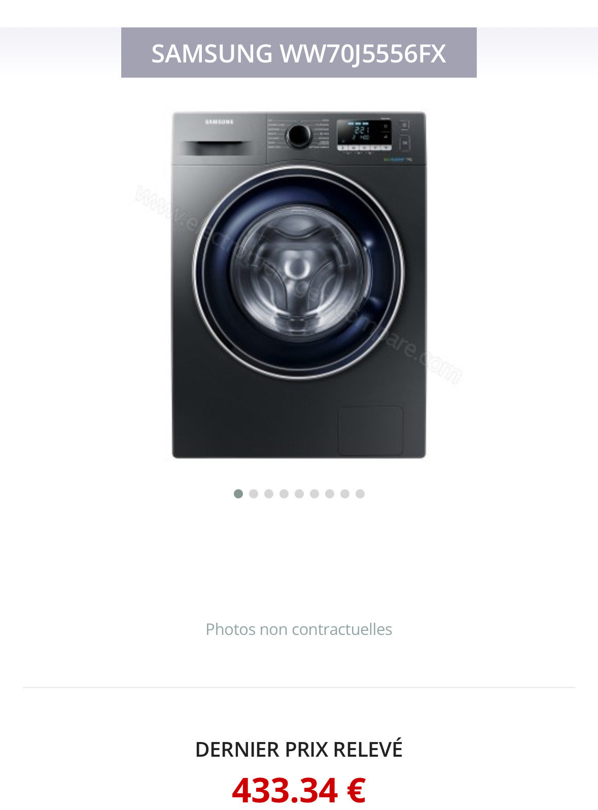 Lave linge SAMSUNG 7Kg Garantie 1 An