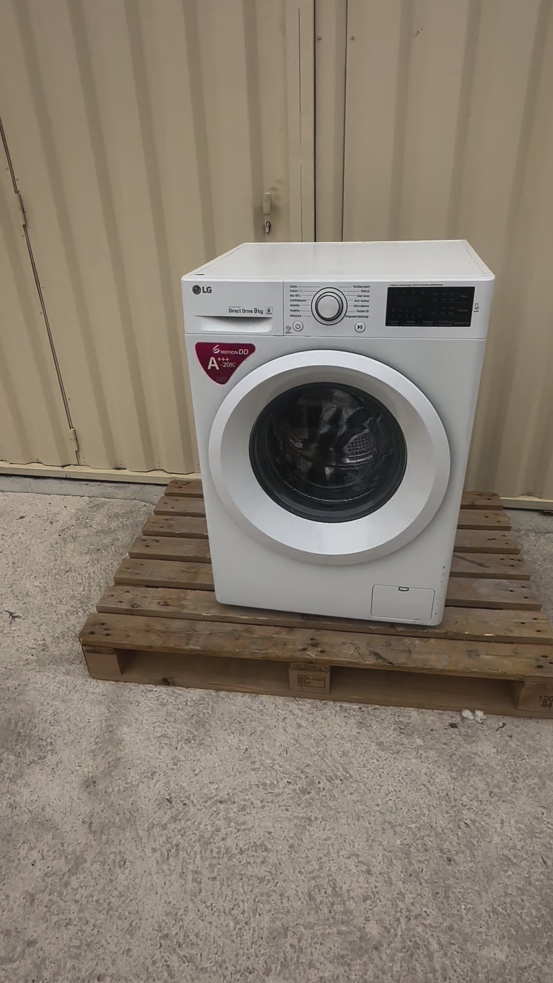 Charger la vidéo : Lave-Linge LG 9 Kg GARANTIE 1 AN