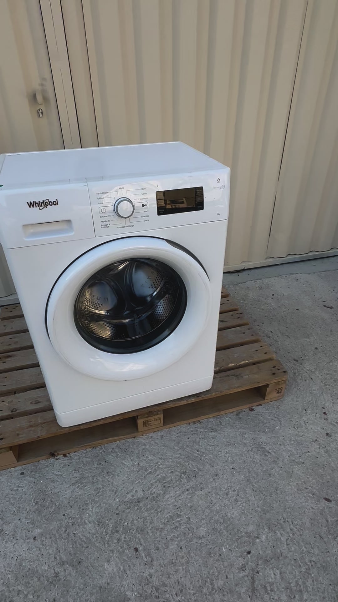 Charger la vidéo : Lave-Linge WHIRLPOOL 7 Kg GARANTIE 1 AN